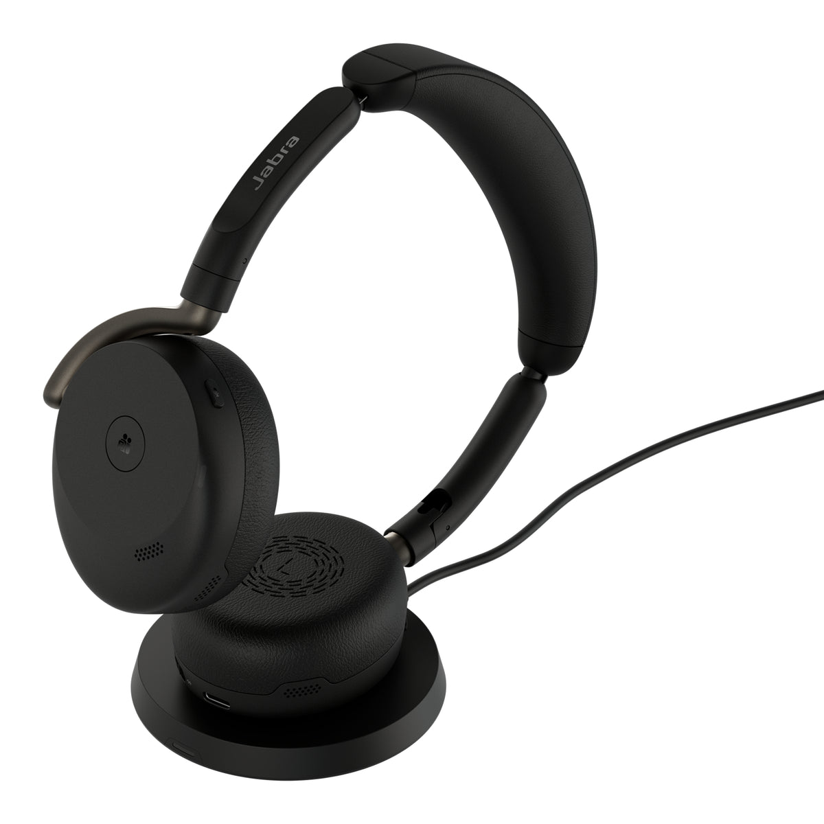 Jabra Evolve3 65 Flex MS - USB-C with Dongle - Black (Wireless Charging Pad) - 36699-999-889
