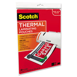 3M Laminating Pouches, 3 mil, 9" x 11.5", Gloss Clear, 20/Pack - TP3854-20