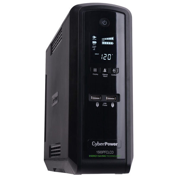 CyberPower CP1500PFCLCDTAA uninterruptible power supply (UPS) 1.5 kVA 900 W 10 AC outlet(s) - CP1500PFCLCDTAA
