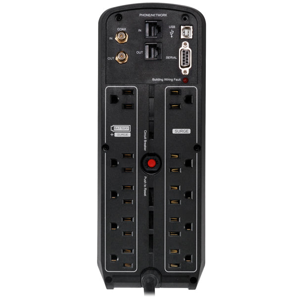 CyberPower CP1500PFCLCDTAA uninterruptible power supply (UPS) 1.5 kVA 900 W 10 AC outlet(s) - CP1500PFCLCDTAA