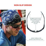 Skullerz DAGR Anti-Scratch Enhanced Anti-Fog Safety Glasses, Matte Black Half Frame, Smoke Dual Lens - 52035