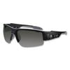 Skullerz DAGR Anti-Scratch Enhanced Anti-Fog Safety Glasses, Matte Black Half Frame, Smoke Dual Lens - 52035
