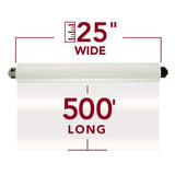 ACCO BRANDS USA LLC EZload Roll Film, Nap I, 1.5 mil, 25" x 500 ft, Gloss Clear, 2/Box - 3000004EZ