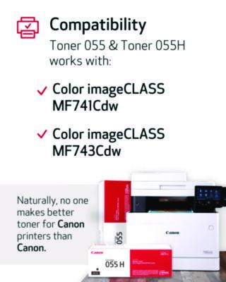 3016C001 (055) Toner, 2,300 Page-Yield, Black - 3016C001