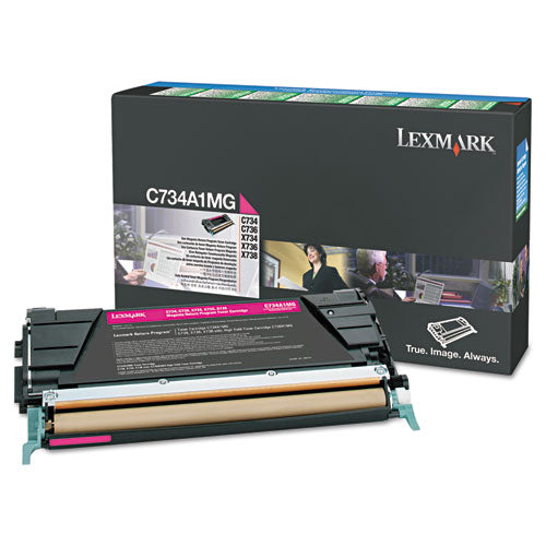LEXMARK  Return Program High-Yield Toner, 10,000 Page-Yield, Magenta - C748H1MG