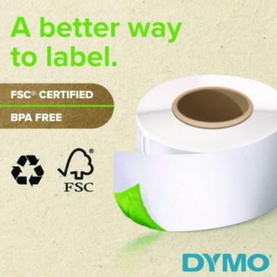 LabelWriter Address Labels, 1.25'' x 2.25'', White, 1,000 Labels/Roll - 30334