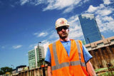 GloWear 8205HL-ECO Class 2 Recycled Hi-Vis Vest, Mesh, Polyester, 4X-Large/5X-Large, Orange - 21999 C2G