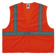 GloWear 8205HL-ECO Class 2 Recycled Hi-Vis Vest, Mesh, Polyester, 4X-Large/5X-Large, Orange - 21999 C2G