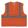 GloWear 8205HL-ECO Class 2 Recycled Hi-Vis Vest, Mesh, Polyester, 4X-Large/5X-Large, Orange - 21999 C2G