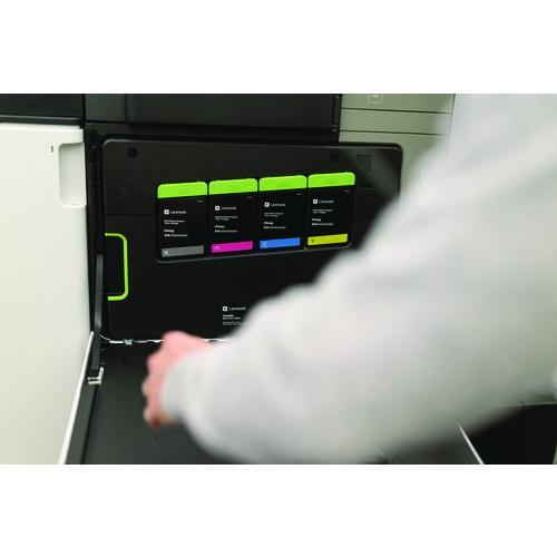 LEXMARK  High-Yield Toner, 46,600 Page-Yield, Magenta - 77L1HM0