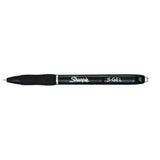 S-Gel High-Performance Gel Pen, Retractable, Medium 0.7 mm, Black Ink, Black Barrel, 36/Pack - 2096180