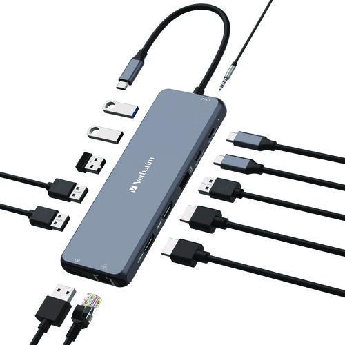 VERBATIM ACCESSORIES,MULTIPORT,GY - 32153