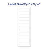 AVERY Dot Matrix Printer Mailing Labels, Pin-Fed Printers, 0.94 x 3.5, White, 5,000/Box - 4013