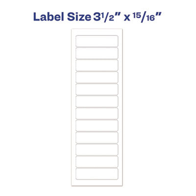 Dot Matrix Printer Mailing Labels, Pin-Fed Printers, 0.94 x 3.5, White, 5,000/Box - 04013 C2G
