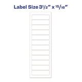 Dot Matrix Printer Mailing Labels, Pin-Fed Printers, 0.94 x 3.5, White, 5,000/Box - 04013 C2G