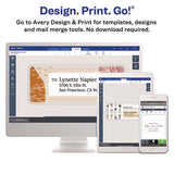 Dot Matrix Printer Mailing Labels, Pin-Fed Printers, 1.94 x 4, White, 5,000/Box - 04022 C2G