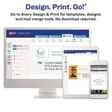 Dot Matrix Printer Mailing Labels, Pin-Fed Printers, 2.94 x 5, White, 3,000/Box - 04076 C2G