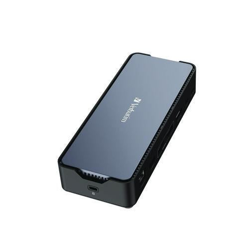 VERBATIM USB-C Pro Docking Station 15-in-1, Audio/DisplayPort/HDMI/Micro SD/RJ45/SD/USB-A/USB-C, Gra - 32171