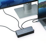 VERBATIM USB-C Pro Docking Station 15-in-1, Audio/DisplayPort/HDMI/Micro SD/RJ45/SD/USB-A/USB-C, Gra - 32171