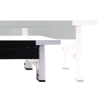 Office Suites Premium Monitor Riser, 27" x 14" x 4" to 6.5", Black/Silver - 8031001