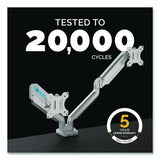 FELLOWES Platinum Series Dual Monitor Arm, For 40" Monitors, 360 deg Rotation, 45 deg Tilt, 180 deg  - 8056501