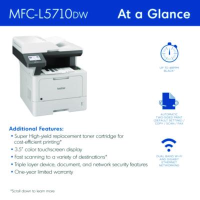 MFC-L5710DW Business Monochrome Laser AIO Printer, Copy, Fax, Print, Scan - MFCL5710DW