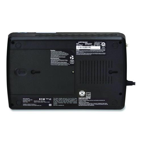 EATON Line-Interactive Cloud-Connected UPS with Remote Monitoring, 12 Outlets, 750 VA, 316 J - AVR750UNC