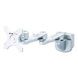Dual-Extension Monitor Mount for Slat Wall System for 32" TVs, 4.9w x 4.7d x 20.5h, Silver, Supports 22 lb - DMSW1332LTAA
