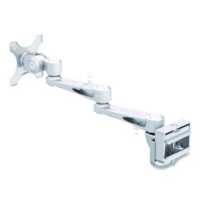 Dual-Extension Monitor Mount for Slat Wall System for 32" TVs, 4.9w x 4.7d x 20.5h, Silver, Supports 22 lb - DMSW1332LTAA