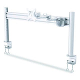 Dual-Extension Monitor Mount for Slat Wall System for 32" TVs, 4.9w x 4.7d x 20.5h, Silver, Supports 22 lb - DMSW1332LTAA