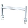 Slat Rail with Posts for Slat Wall System for 32" TVs, 8.1w x 5.7d x 5.51h, Silver, Supports 33 lb - DMSWKITTAA