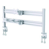 Slat Rail with Posts for Slat Wall System for 32" TVs, 8.1w x 5.7d x 5.51h, Silver, Supports 33 lb - DMSWKITTAA