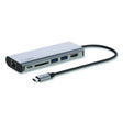 Connect 6-in-1 USB-C Multiport Adapter Hub, 6-Port, Gray - AVC008FQSGY-V2 BELKIN