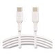 BOOST CHARGE USB-C to USB-C Cable, 3.3 ft, White, 2/Pack - CAB003BT1MWH2PK BELKIN