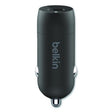 BOOST CHARGE USB-PD Car Charger + USB-C to USB-C Cable, 30 W, USB-C, Black - CCA004BT1MBK-B6 BELKIN