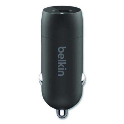 BOOST CHARGE USB-PD Car Charger + USB-C to USB-C Cable, 30 W, USB-C, Black - CCA004BT1MBK-B6 BELKIN