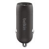 BOOST CHARGE USB-PD Car Charger + USB-C to USB-C Cable, 30 W, USB-C, Black - CCA004BT1MBK-B6 BELKIN