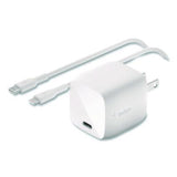 BOOST CHARGE USB-C PD 3.0 PPS Wall Charger + USB-C to Lightning Cable, White - WCA005DQ1MWH-B5 BELKIN