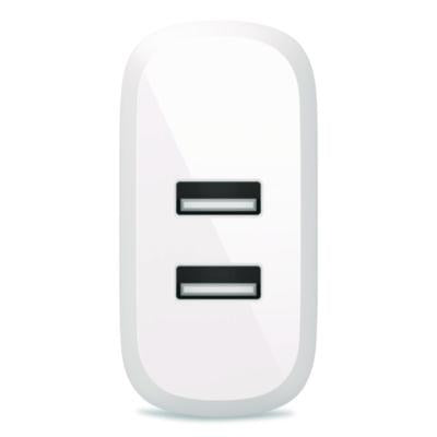 BOOST CHARGE Dual USB-A Wall Charger + Lightning to USB-A Cable, White - WCD001DQ1MWH BELKIN