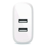 BOOST CHARGE Dual USB-A Wall Charger + Lightning to USB-A Cable, White - WCD001DQ1MWH BELKIN