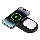 BELKIN BOOST CHARGE Pro 2-in-1 Magnetic Wireless Charging Pad with Qi2, USB-C, 15 W, Black - WIZ021TTBK