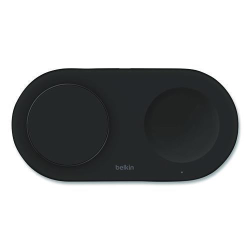 BELKIN BOOST CHARGE Pro 2-in-1 Magnetic Wireless Charging Pad with Qi2, USB-C, 15 W, Black - WIZ021TTBK