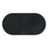 BELKIN BOOST CHARGE Pro 2-in-1 Magnetic Wireless Charging Pad with Qi2, USB-C, 15 W, Black - WIZ021TTBK