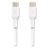 BELKIN BOOST CHARGE USB-C to USB-C Cable, 3.3 ft, White, 2/Pack - CAB003BT1MWH
