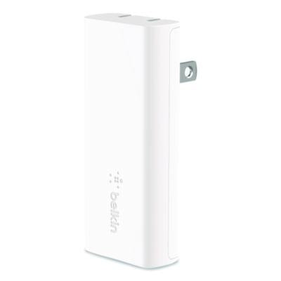 BOOST CHARGE Dual Wall Charger with PPS + USB-C Cable with Lightning Connector, White - WCB007DQ1MWH-B5 BELKIN