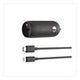 BOOST CHARGE USB-PD Car Charger + Lightning to USB-C Cable, 20 W, USB-C, Black - CCA003BT04BK