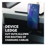 FELLOWES Breyta Monitor Stand, 13.94" x 11.97" x 3.25" to 6", Black, Supports 33 lbs - 100098502