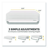 FELLOWES Breyta Monitor Stand, 13.94" x 11.97" x 3.25" to 6", White, Supports 33 lbs - 100098565