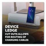 FELLOWES Breyta Monitor Stand, 13.94" x 11.97" x 3.25" to 6", White, Supports 33 lbs - 100098565