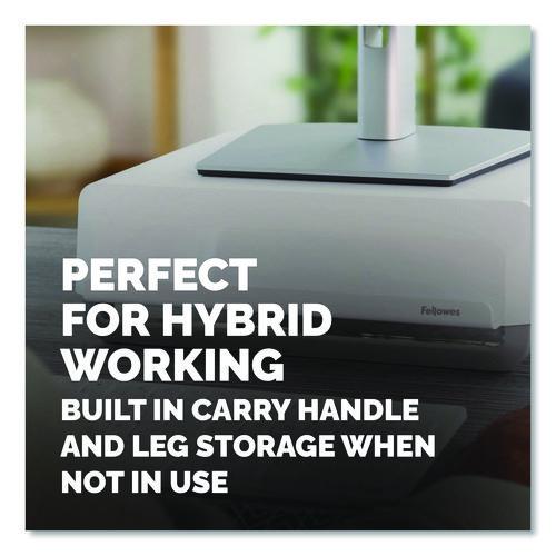 FELLOWES Breyta Monitor Stand, 13.94" x 11.97" x 3.25" to 6", White, Supports 33 lbs - 100098565